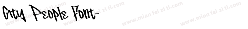 City People Font字体转换